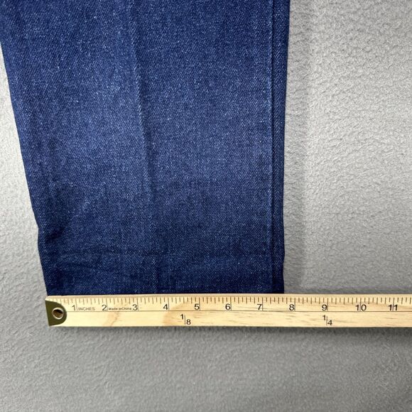 Vintage 70s Chic H.I.S Mom Jeans Sz 14 (27x32) Orange Thread Yoke American Denim - Picture 5 of 10